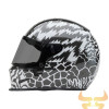 Capacete Bell Eliminator Carbon Deathspray Gloss Black / White / Black