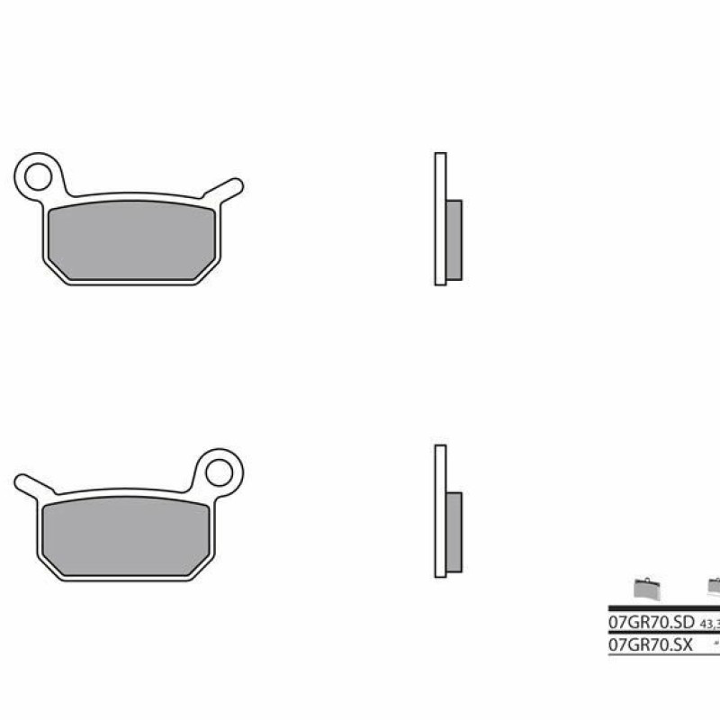 Pastilhas Travão Frente Brembo Beta