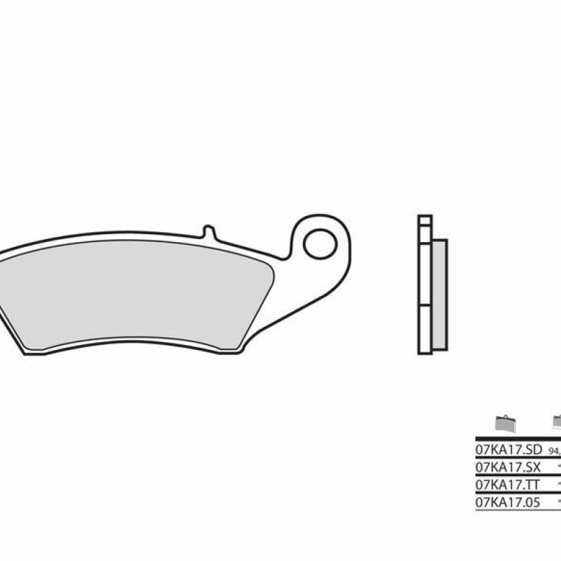 Pastilhas Travão Frente Brembo Honda