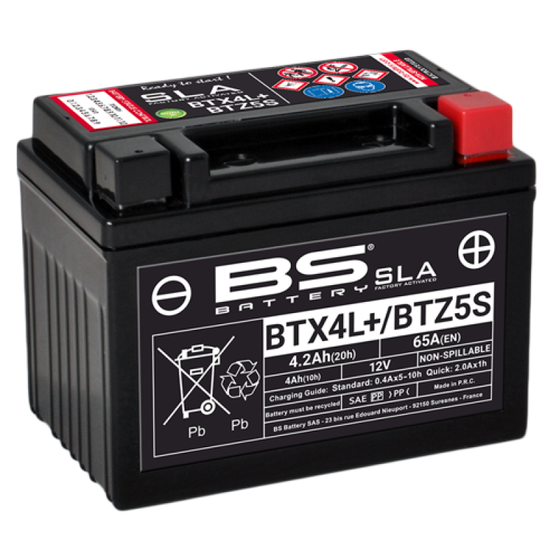 Bateria Bs Battery Btx4l+ / Btz5s Sla