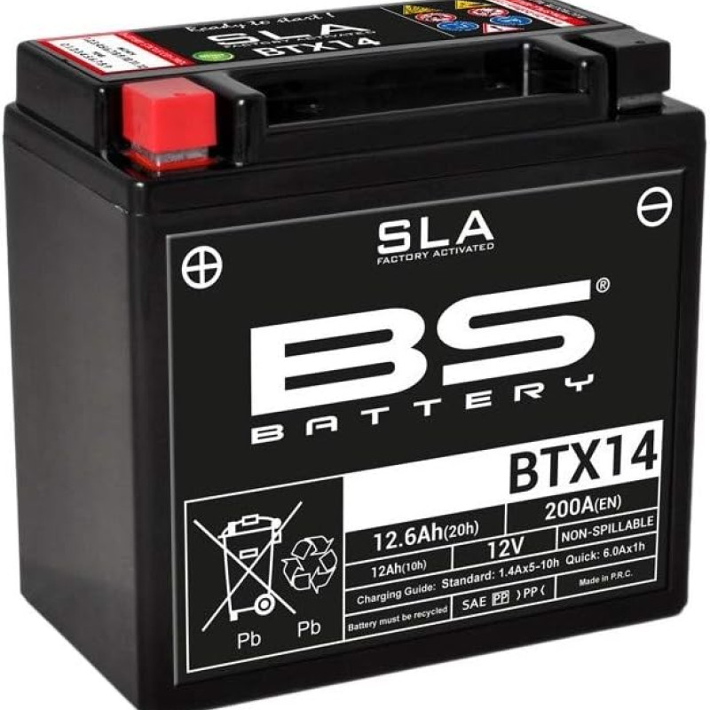 Bateria Bs Battery Btx14 Sla