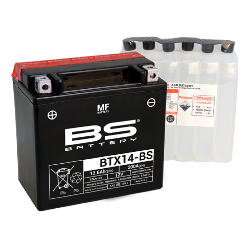 Bateria Bs Battery BTX14-BS