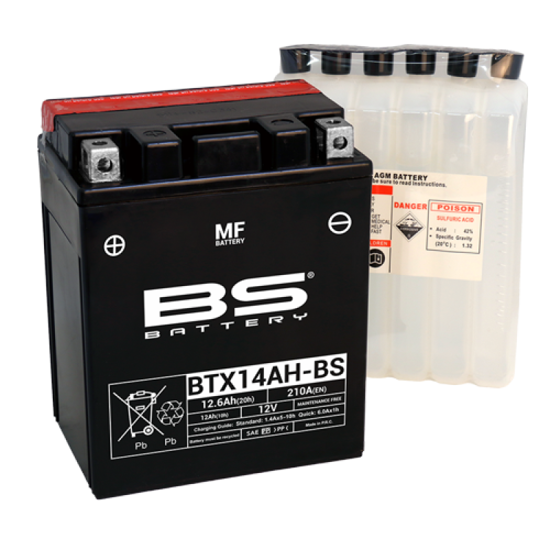 Bateria Bs Battery BTX14AH-BS