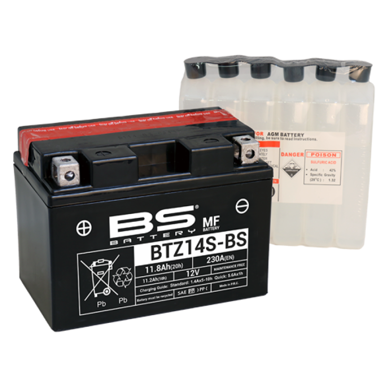 Bateria Bs Battery BTZ14S-BS