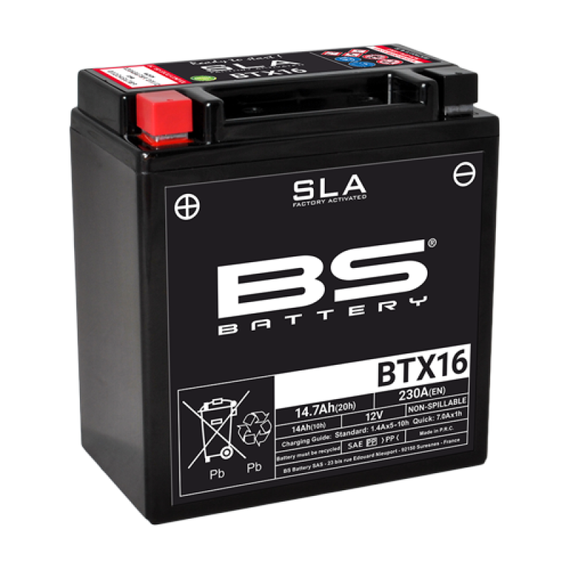 Bateria Bs Battery Btx16 Sla