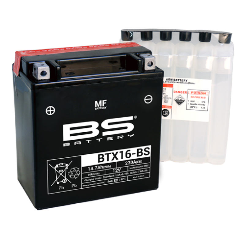 Bateria Bs Battery Btx16-bs