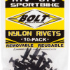 Kit Rebites Em Nylon Bolt M6 - 10 Unidades