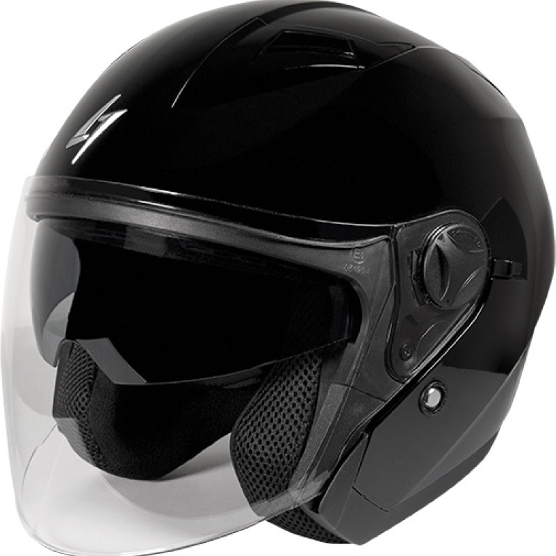 Capacete Jet RECON SOLID Preto Stormer