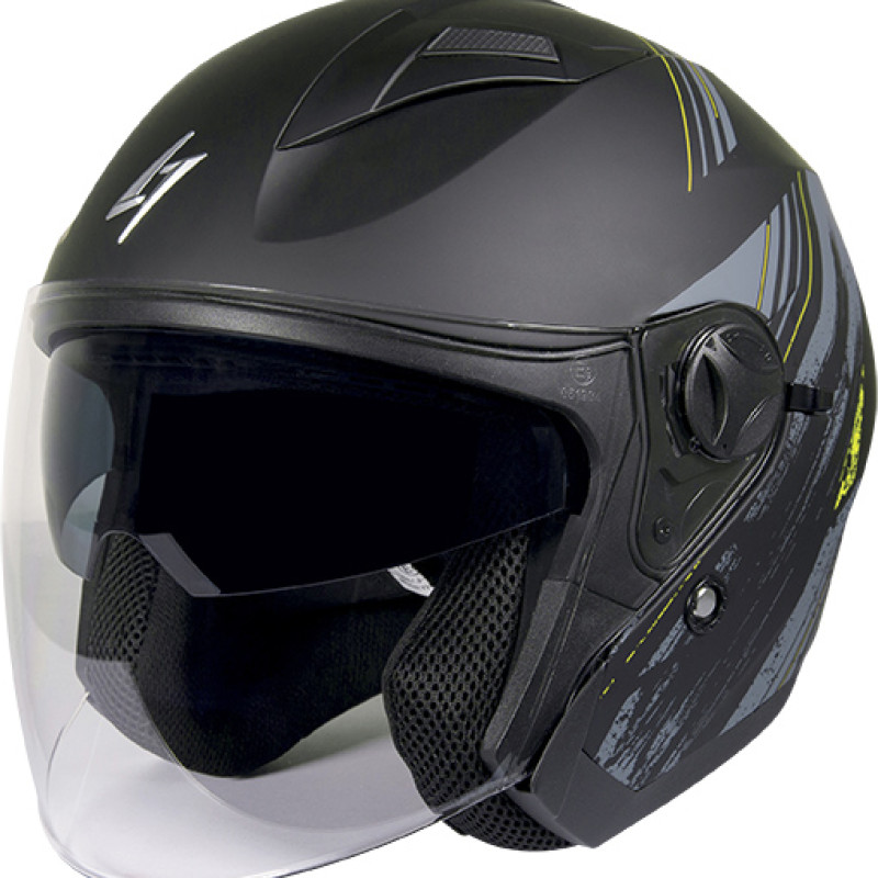 Capacete Jet RECON Amarelo Neon Mate Stormer