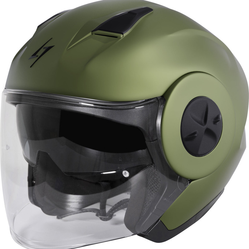 Capacete Jet TREND Kaki Mate Stormer