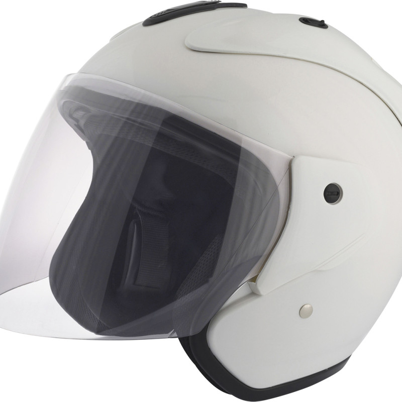 Capacete Jet SUN EVO SOLID Branco Stormer