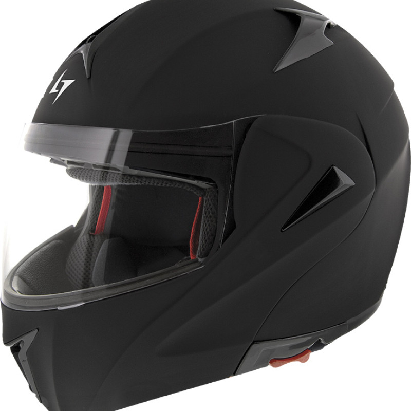 Capacete Modular RISE SOLID Preto Mate Stormer