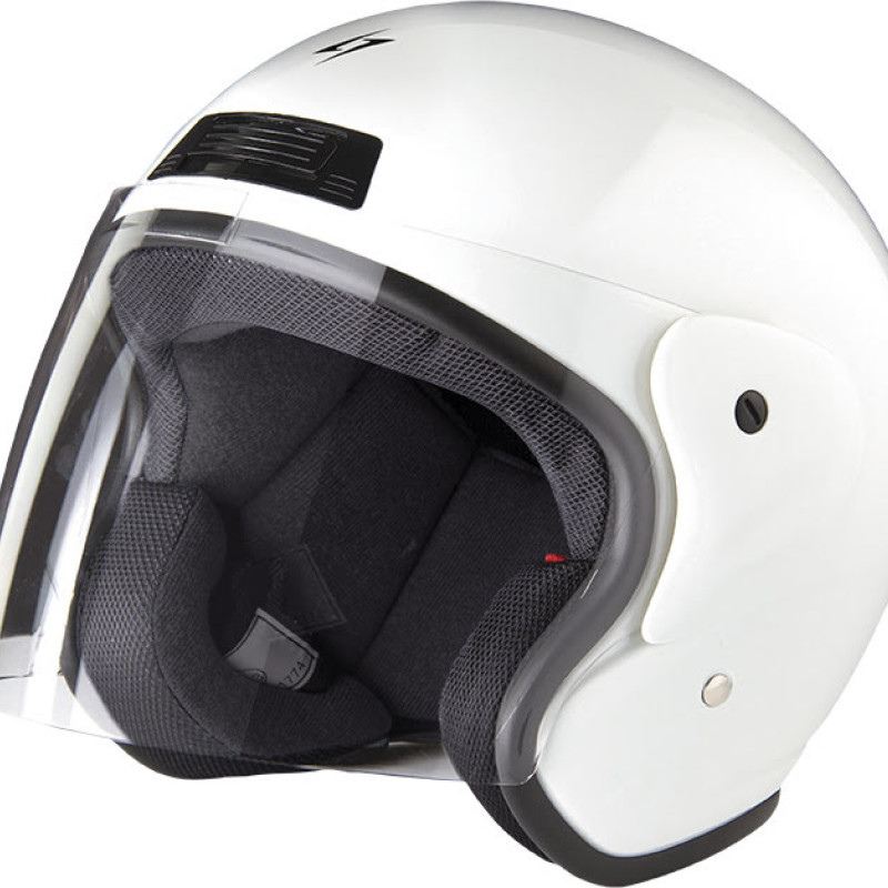 Capacete Jet SUN SOLID Branco Stormer