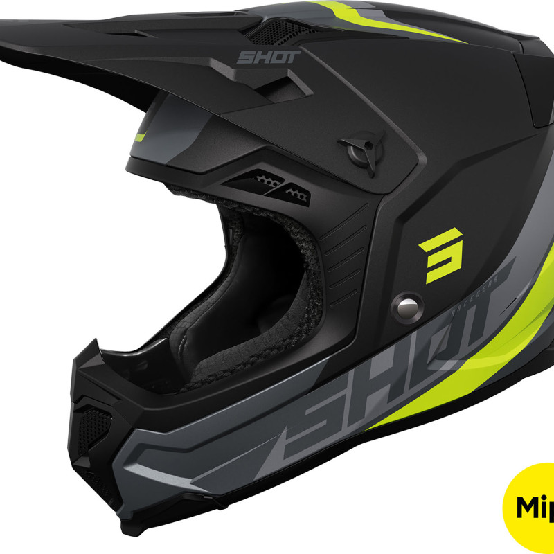 Capacete CORE CUSTOM Amarelo Neon Mate Shot