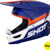 Capacete RACE IRON Azul/Laranja Brilhante Shot