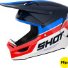 Capacete RACE IRON Azul/Vermelho Brilhante Shot