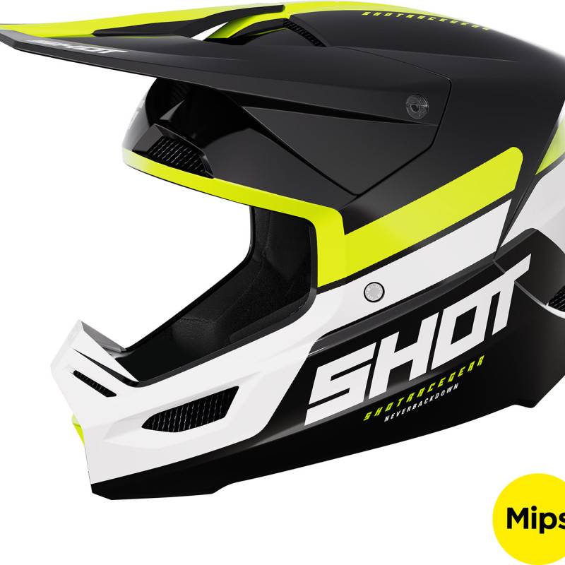 Capacete RACE IRON Amarelo Neon Brilhante Shot