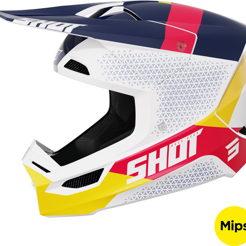 Capacete RACE RIDGE Vermelho/Azul Brilhante Shot