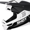 Capacete FURIOUS BOLT Preto/Branco Brilhante Shot