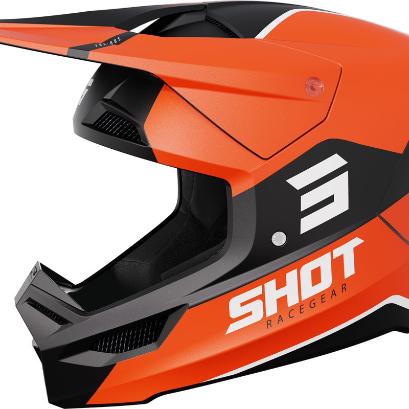 Capacete FURIOUS BOLT Laranja Brilhante Shot