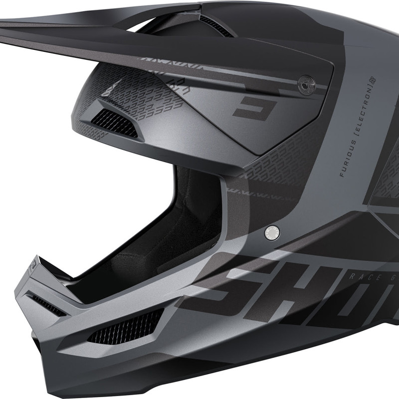 Capacete FURIOUS ELECTRON Preto Mate Shot