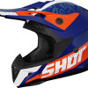 Capacete PULSE AIRFIT Azul/Branco/Laranja Brilhante Shot