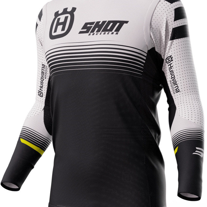 Camisola AEROLITE HUSQVARNA 2023 Preta Shot