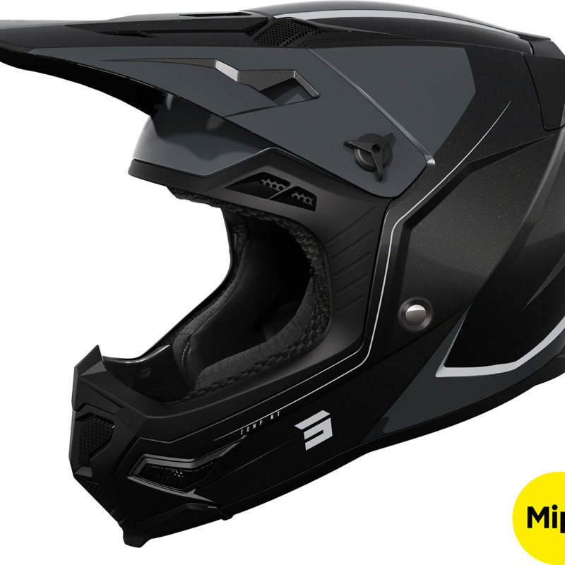 Capacete CORE COMP Preto Mate/Brilhante Shot