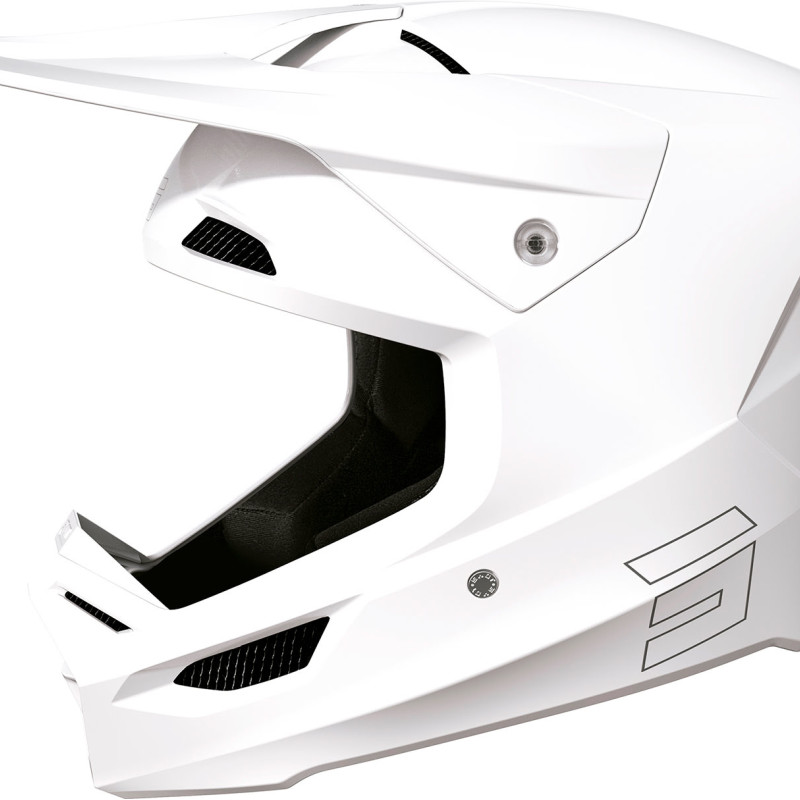 Capacete RACE SOLID Branco Brilho Shot