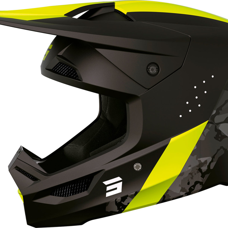 Capacete RACE CAMO Amarelo Neon Mate Shot