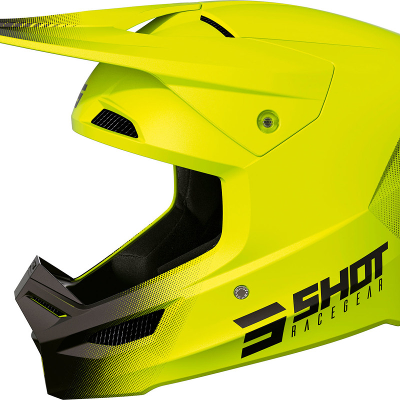 Capacete RACE RAW Amarelo Neon Mate Shot