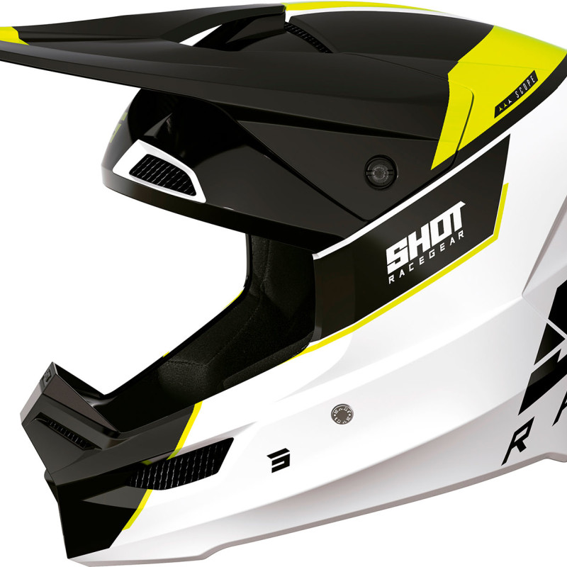 Capacete FURIOUS SCOPE Amarelo Neon Brilho Shot