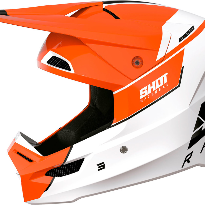 Capacete FURIOUS SCOPE Laranja Brilho Shot