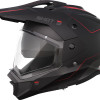 Capacete c/ Viseira TREK RALLY Preto/Vermelho Mate Shot