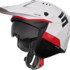 Capacete JUMP TRICKS Branco/Vermelho Brilhante Shot