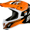 Capacete LITE FURY Preto/Laranja Neon Brilho Shot