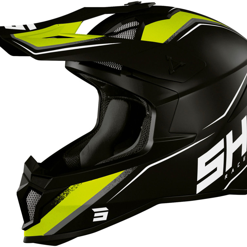 Capacete LITE PRISM Preto/Amarelo Neon Mate Shot