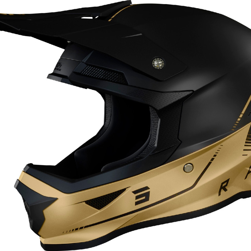 Capacete FURIOUS RAW 3.0 Shot Preto / Dourado