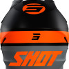 Capacete FURIOUS ROLL Shot Preto / Laranja Mate