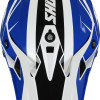 Capacete PULSE REVENGE Branco/Azul/Preto Brilho Shot