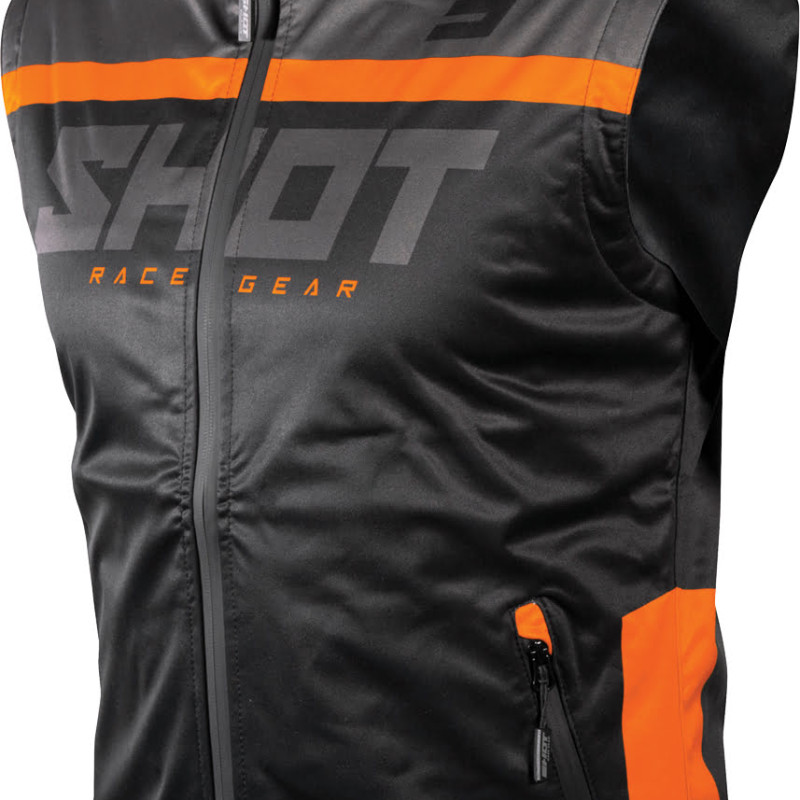 Casaco S/Mangas BODYWARMER LITE 2.0 Preto/Laranja Shot