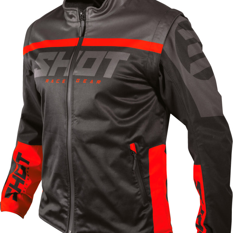 Casaco SOFTSHELL LITE 2.0 Preto/Vermelho Shot