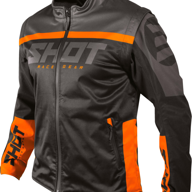 Casaco SOFTSHELL LITE 2.0 Preto/Laranja Shot