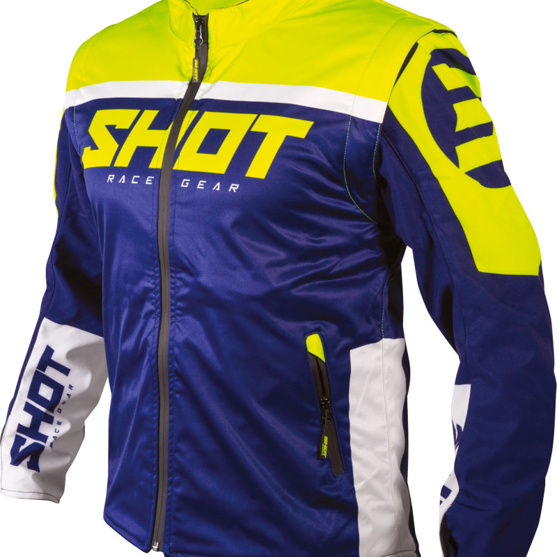 Casaco SOFTSHELL LITE 2.0 Azul marinho/Amarelo neon Shot