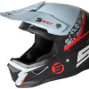 Capacete FURIOUS STORM Preto/Cinza/Vermelho mate Shot