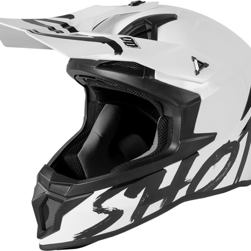 Capacete LITE SOLID Branco brilho Shot