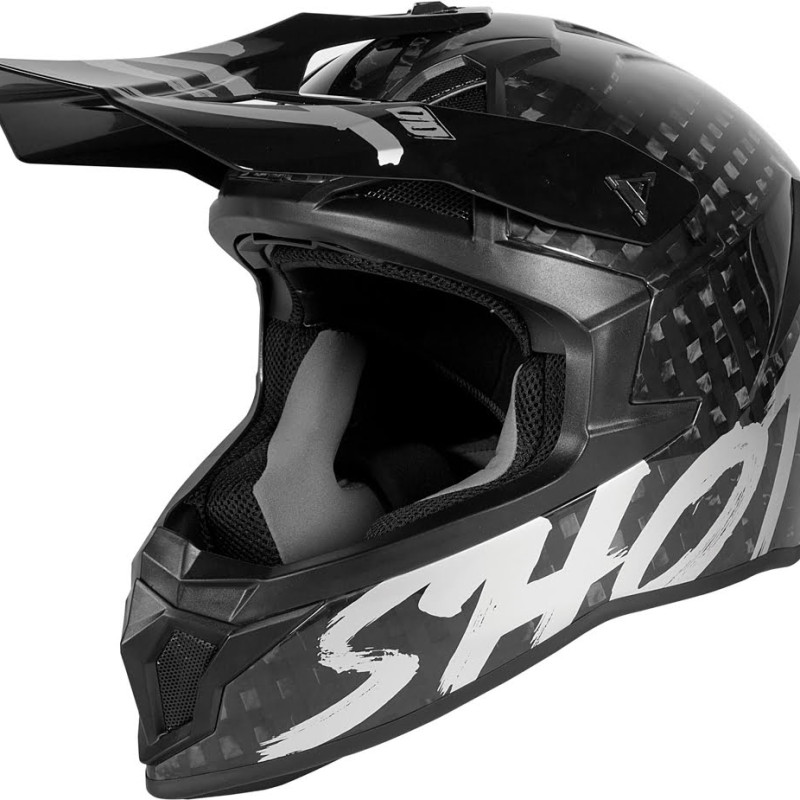 Capacete LITE SOLID CARBON Carbono/Prateado mate Shot