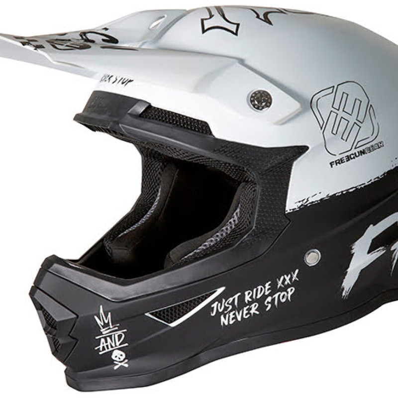 Capacete Criança Shot  FURIOUS XP-4 SPEED Branco mate Freegun