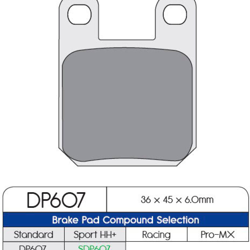 Pastilha de travão Sinterizada (SDP PRO-MX) DP BRAKES BETA