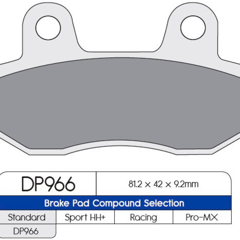 Pastilhas Travao Dp Brakes Tras Yamaha Yfz 450r